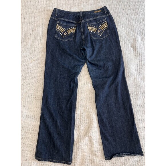 Seven 7 Limited Edition Women's Bling Pockets Air Force Jeans Size 16 Denim *D - Picture 8 of 8